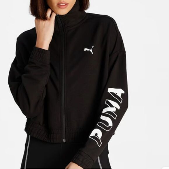 Puma Tops - Very cute Puma Black Full Sleeve Jacket, size XS